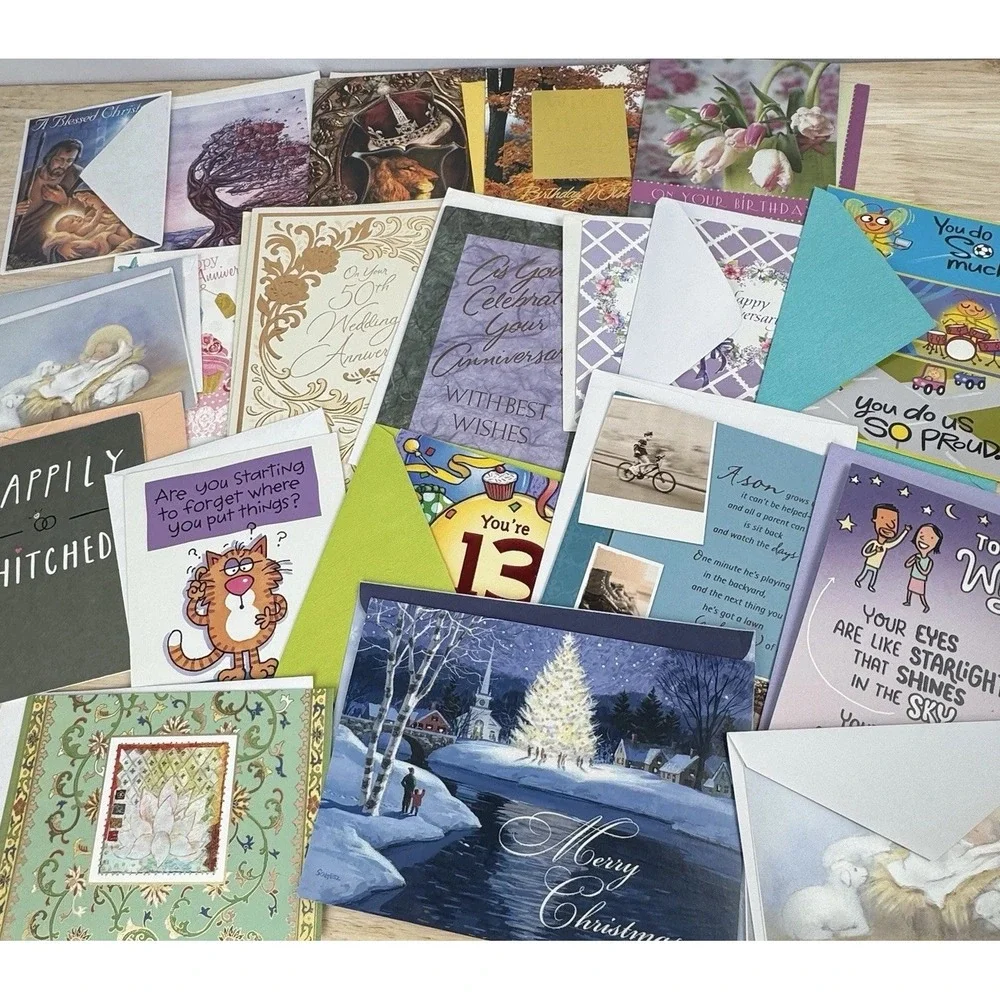 Mixed‎ Lot 120+ Assorted Greeting/ Note Cards VTG-Modern All Occasions Holidays